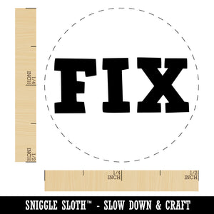 Fix Fun Text Self-Inking Rubber Stamp for Stamping Crafting Planners