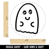 Fun Ghost Halloween Self-Inking Rubber Stamp for Stamping Crafting Planners