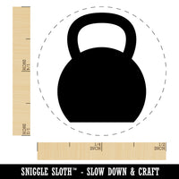 Kettlebell Weight Solid Self-Inking Rubber Stamp for Stamping Crafting Planners