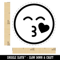 Kiss Face Heart Love Emoticon Self-Inking Rubber Stamp for Stamping Crafting Planners