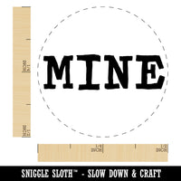 Mine Quirky Text Self-Inking Rubber Stamp for Stamping Crafting Planners