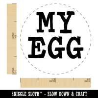 My Egg Fun Text Self-Inking Rubber Stamp for Stamping Crafting Planners