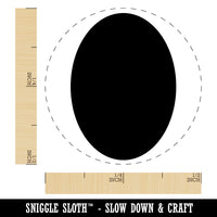 Oval Solid Self-Inking Rubber Stamp for Stamping Crafting Planners