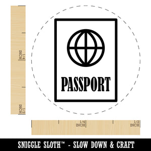 Passport Travel Self-Inking Rubber Stamp for Stamping Crafting Planners