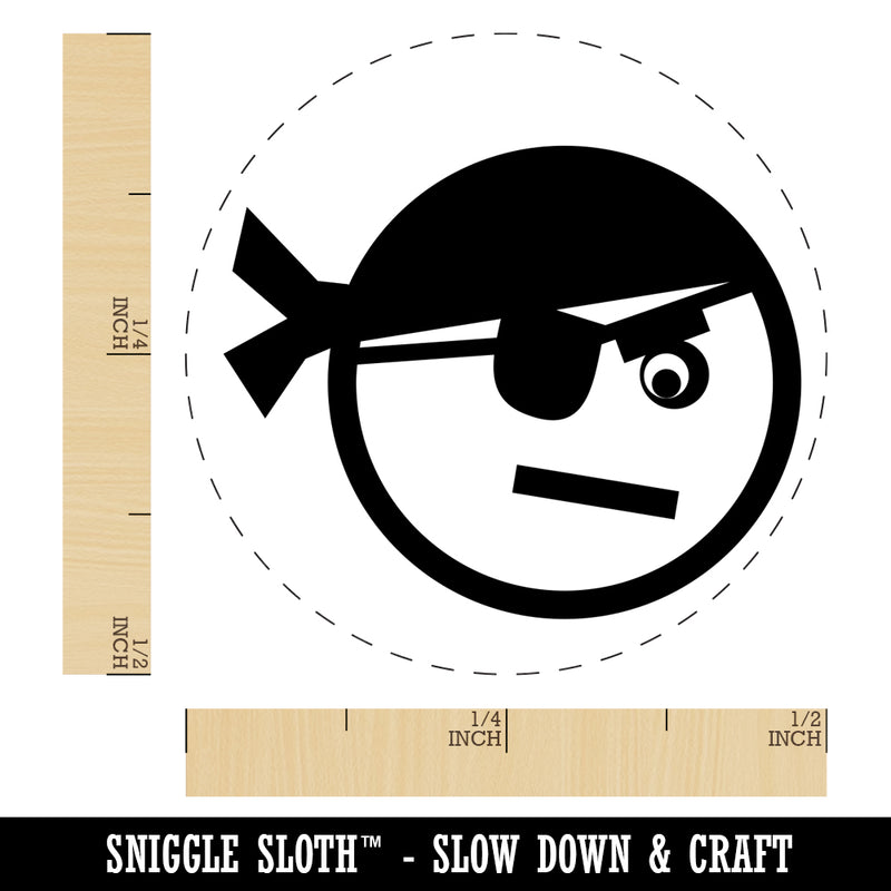 Pirate Face Self-Inking Rubber Stamp for Stamping Crafting Planners