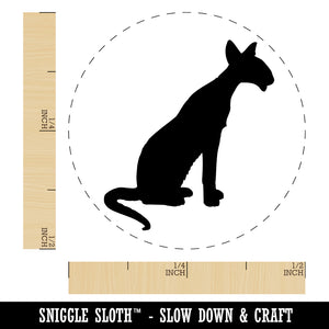 Siamese Cat Solid Self-Inking Rubber Stamp for Stamping Crafting Planners