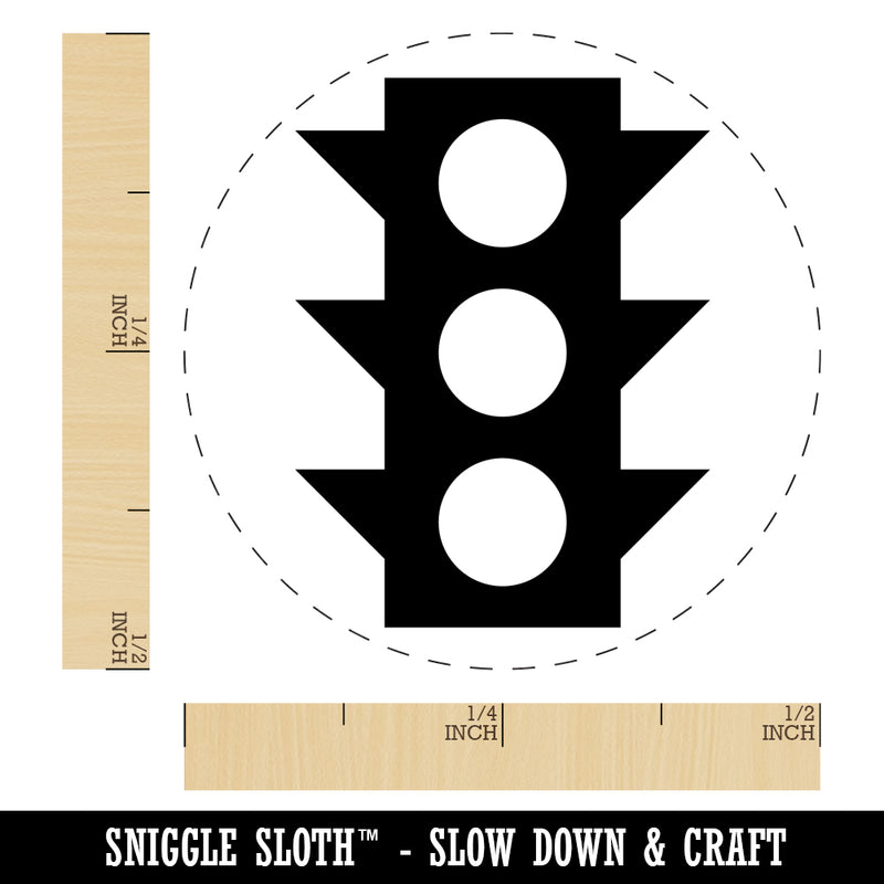 Traffic Light Icon Self-Inking Rubber Stamp for Stamping Crafting Planners