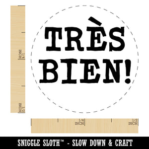 Tres Bien French Very Good Self-Inking Rubber Stamp for Stamping Crafting Planners