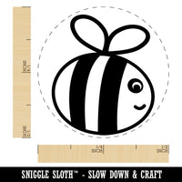Buzzy Bumble Bee Self-Inking Rubber Stamp for Stamping Crafting Planners