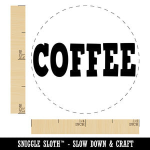 Coffee Fun Text Self-Inking Rubber Stamp for Stamping Crafting Planners