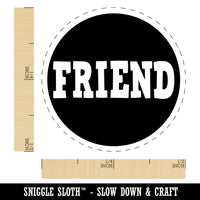 Friend in Circle Self-Inking Rubber Stamp for Stamping Crafting Planners