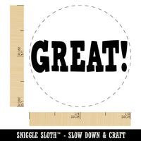 Great Fun Text Self-Inking Rubber Stamp for Stamping Crafting Planners