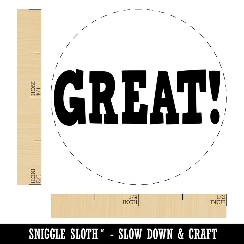 Great Fun Text Self-Inking Rubber Stamp for Stamping Crafting Planners