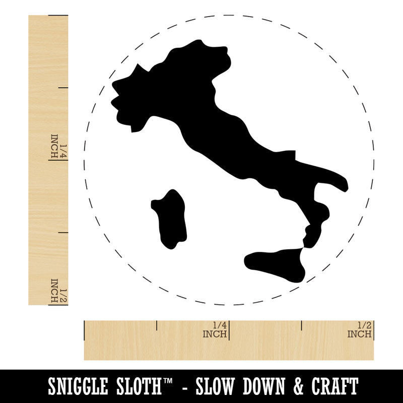 Italy Country Solid Self-Inking Rubber Stamp for Stamping Crafting Planners