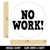 No Work Teacher Fun Text Self-Inking Rubber Stamp for Stamping Crafting Planners