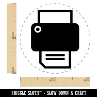 Printer Icon Self-Inking Rubber Stamp for Stamping Crafting Planners