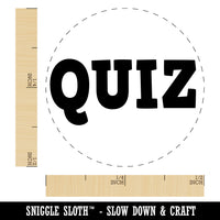 Quiz Fun Text Self-Inking Rubber Stamp for Stamping Crafting Planners