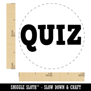 Quiz Fun Text Self-Inking Rubber Stamp for Stamping Crafting Planners