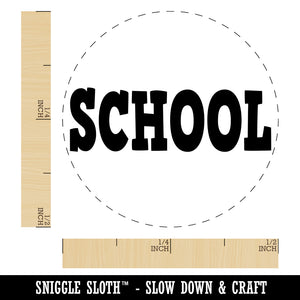 School Fun Text Self-Inking Rubber Stamp for Stamping Crafting Planners