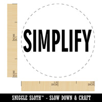 Simplify Text Self-Inking Rubber Stamp for Stamping Crafting Planners