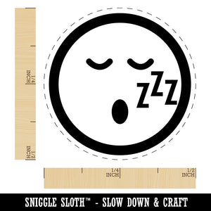 Sleeping Face Tired Emoticon Self-Inking Rubber Stamp for Stamping Crafting Planners