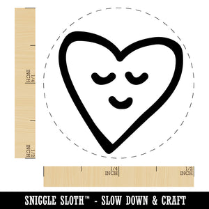 Sleeping Heart Doodle Self-Inking Rubber Stamp for Stamping Crafting Planners