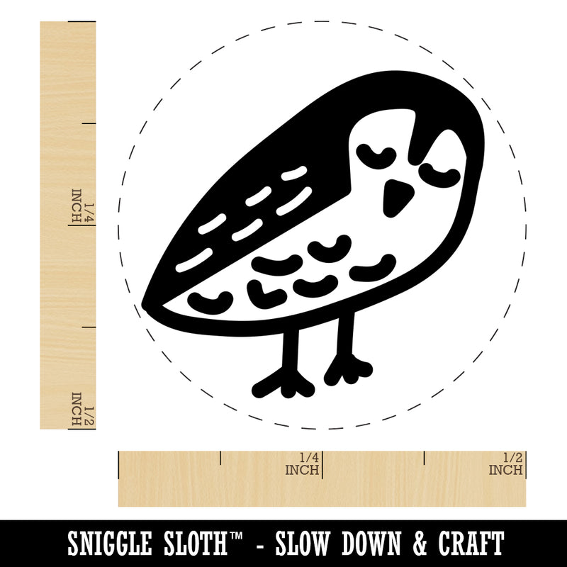 Sweet Owl Doodle Self-Inking Rubber Stamp for Stamping Crafting Planners