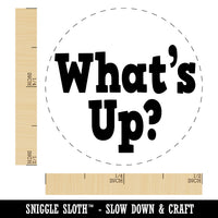 What's Up Fun Text Self-Inking Rubber Stamp for Stamping Crafting Planners