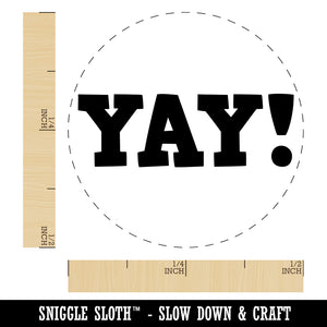 Yay Fun Text Self-Inking Rubber Stamp for Stamping Crafting Planners