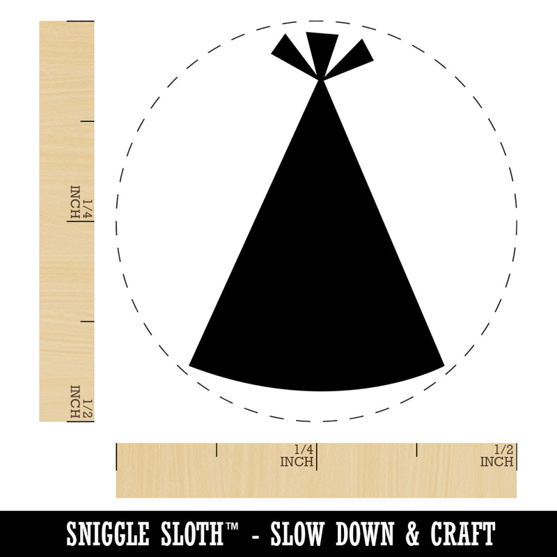 Birthday Party Hat Solid Self-Inking Rubber Stamp for Stamping Crafting Planners