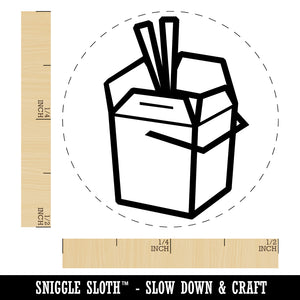 Chinese Food Take Out Away Doodle Self-Inking Rubber Stamp for Stamping Crafting Planners