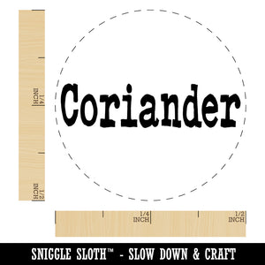 Coriander Herb Fun Text Self-Inking Rubber Stamp for Stamping Crafting Planners