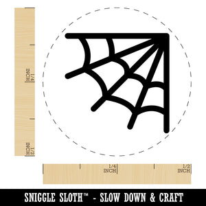 Corner Spider Web Self-Inking Rubber Stamp for Stamping Crafting Planners