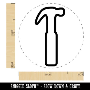 Hammer Tool Outline Self-Inking Rubber Stamp for Stamping Crafting Planners