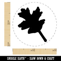 Oak Leaf Solid Self-Inking Rubber Stamp for Stamping Crafting Planners
