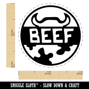 Food Label Beef Self-Inking Rubber Stamp for Stamping Crafting Planners