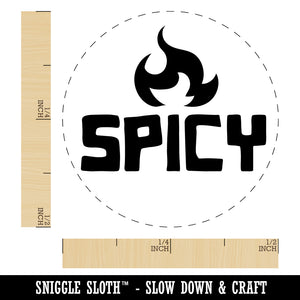 Spicy Fire Self-Inking Rubber Stamp for Stamping Crafting Planners