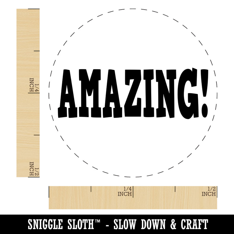 Amazing Teacher School Fun Text Self-Inking Rubber Stamp for Stamping Crafting Planners