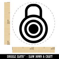 Combination Lock Doodle Self-Inking Rubber Stamp for Stamping Crafting Planners