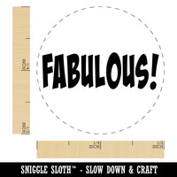 Fabulous Teacher School Fun Text Self-Inking Rubber Stamp for Stamping Crafting Planners