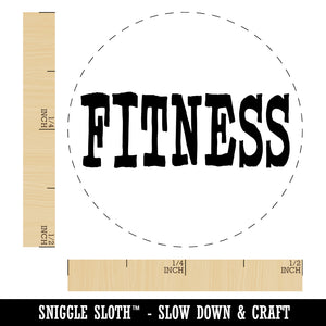Fitness Fun Text Self-Inking Rubber Stamp for Stamping Crafting Planners
