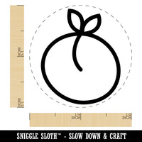 Peach Fruit Doodle Self-Inking Rubber Stamp for Stamping Crafting Planners