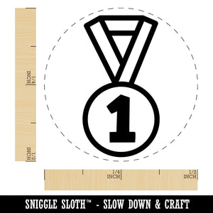 Sport Team Medal First Place Self-Inking Rubber Stamp for Stamping Crafting Planners