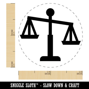 Tipping Scales of Justice Legal Lawyer Icon Self-Inking Rubber Stamp for Stamping Crafting Planners