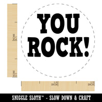 You Rock Teacher School Self-Inking Rubber Stamp for Stamping Crafting Planners