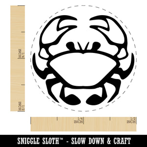 Crab Icon Self-Inking Rubber Stamp for Stamping Crafting Planners