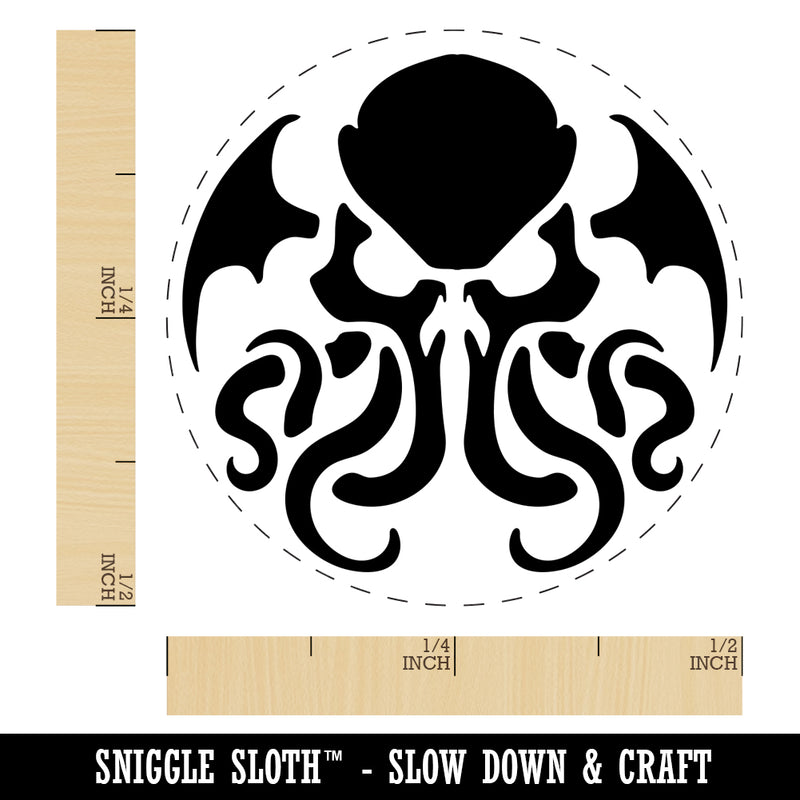 Cthulhu Eldritch Horror Scary Self-Inking Rubber Stamp for Stamping Crafting Planners