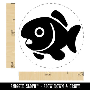 Cute Fish Self-Inking Rubber Stamp for Stamping Crafting Planners