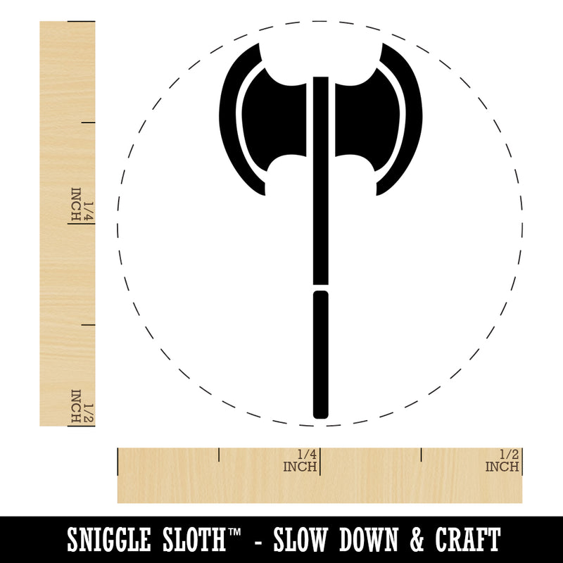 Medieval Battle Axe Self-Inking Rubber Stamp for Stamping Crafting Planners