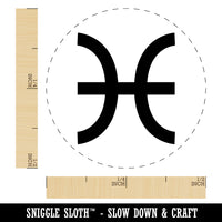 Pisces Horoscope Astrological Zodiac Sign Self-Inking Rubber Stamp for Stamping Crafting Planners